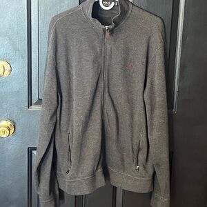 Polo by Ralph Lauren Men's Charcoal Zip-Up Sweater